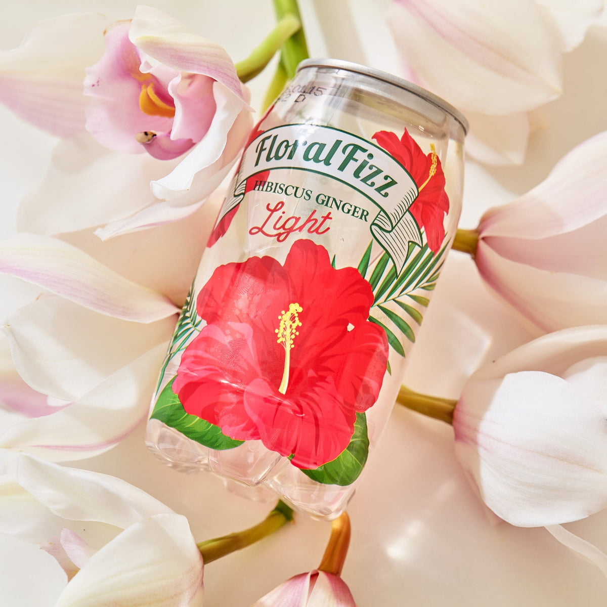 [Bling Booster] Floral Fizz Hibiscus Ginger Zero Calorie Soda 花漾菲茲玫瑰茄生姜味零卡汽水 (350ml x 6)